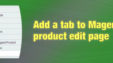 Add Tab to Magento product edit page in backend