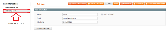 Advanced Magento form in backend-magento tabs