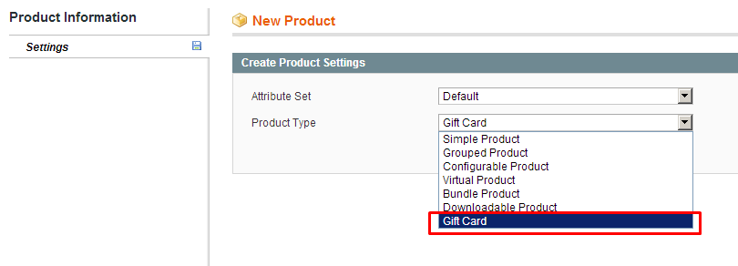 create magento product types