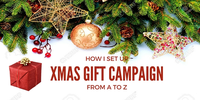 Xmas Gift Campaign - how to set up with promotional gift extension