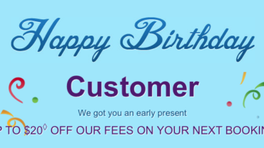 happy birthday customers