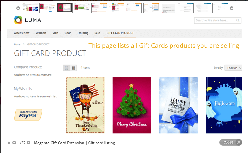 magento 2 Gift Card extension