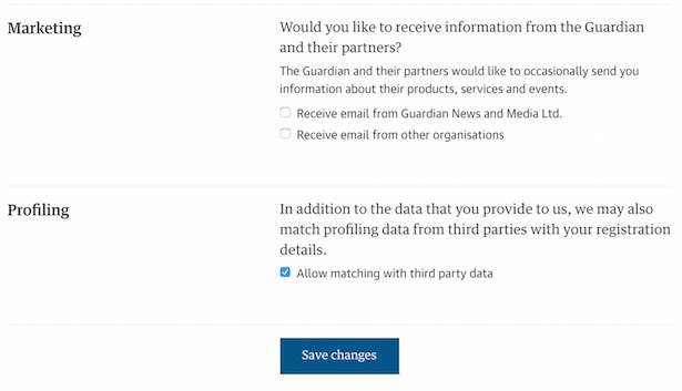 GDPR - Guardian opt-in form
