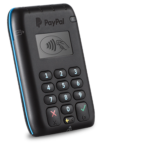 Chip and Tap PayPal Here card reader