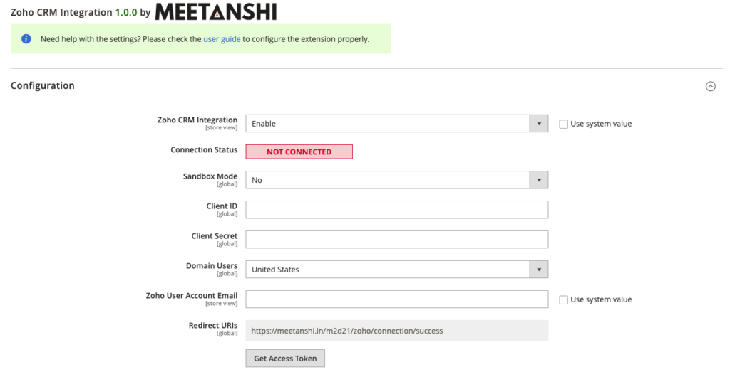 meetanshi zoho crm for magento 2