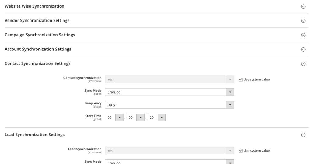 connected Zoho CRM with Magento 2